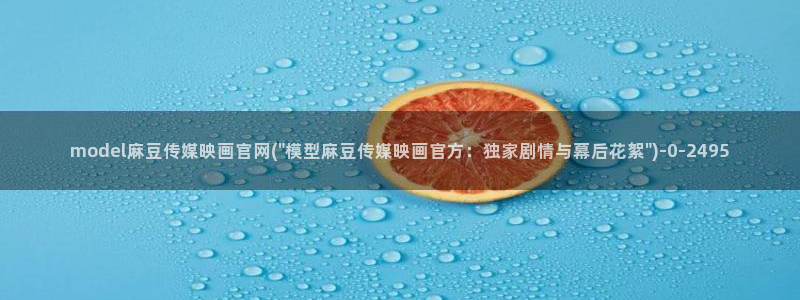 麻豆传媒官网app导航：model麻豆传媒映画官网(\